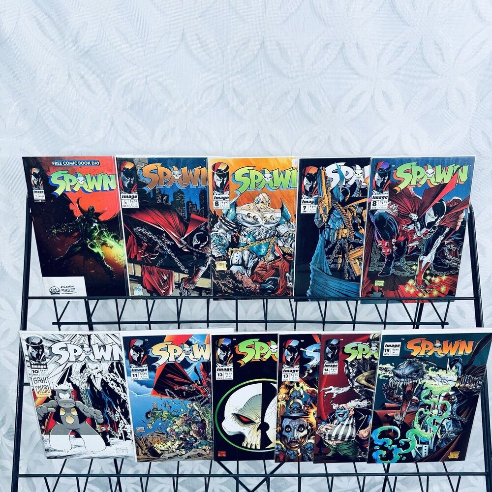 Spawn 5-8 10-15 & FCBD #1 Reprint‎ lot Cerebus Image Alan Moore Dave Sim